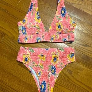 High waist bikini set